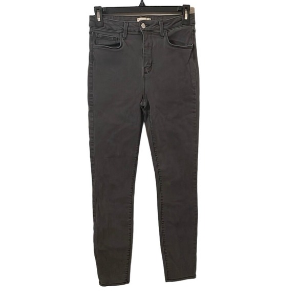 L'AGENCE Women's Gray Denim Mid Rise Skinny Leg Jeans Size 28